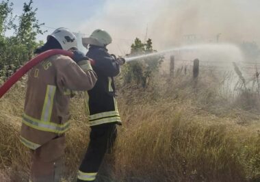 На Бериславщині виник ряд пожеж на відкритих територіях (ФОТО)