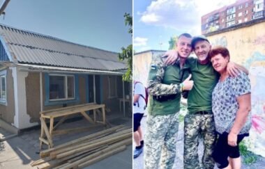 На Херсонщині рівненські будівельники відремонтували майже сто пошкоджених від обстрілів РФ будинків