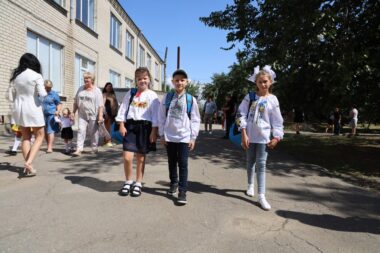 Только 2% херсонских детей пришли на первый звонок в школу